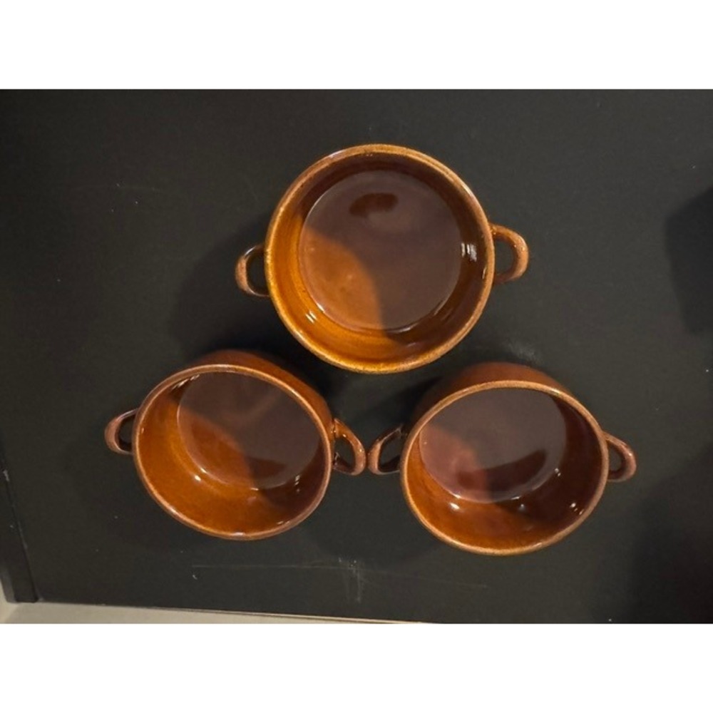 Boston Warehouse Crock Brown Glaze Vintage 1993. Excellent Condition. Set Of 3. - Picture 2 of 9